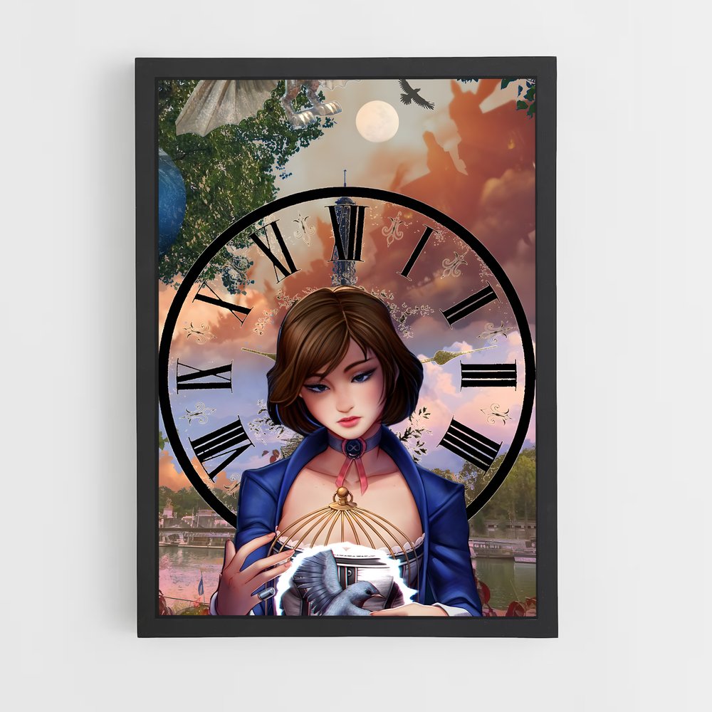 Poster L'Horloge d'Elizabeth – affiche Bioshock (vue 2)